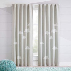 Crate and Barrel Cloud Blackout Curtains 44x84